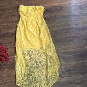 Summer dress. Super cute short in the front longer in the back! Strapless